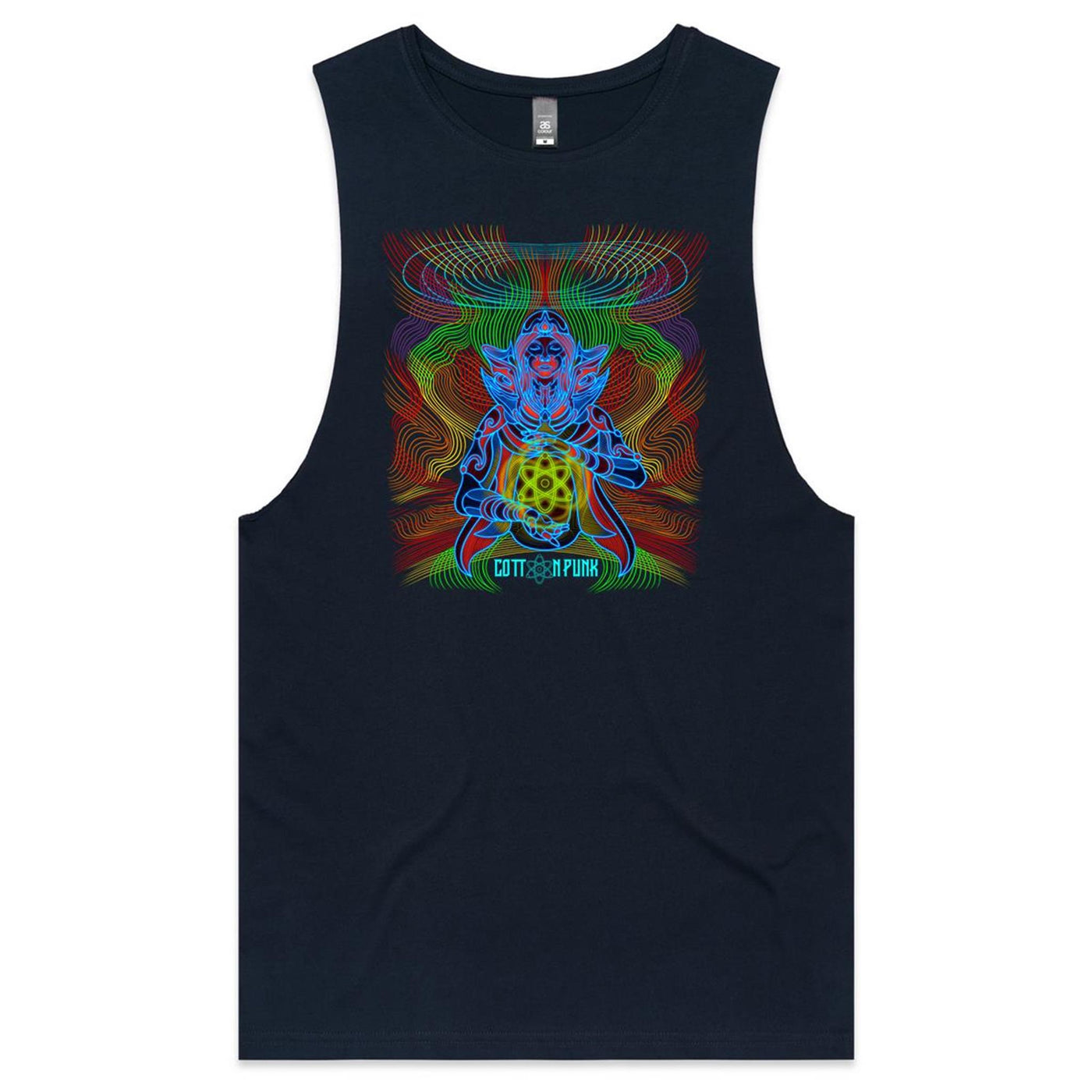 COSMIC ENERGY - Mens Sleeveless T-Shirt - FRONT PRINT