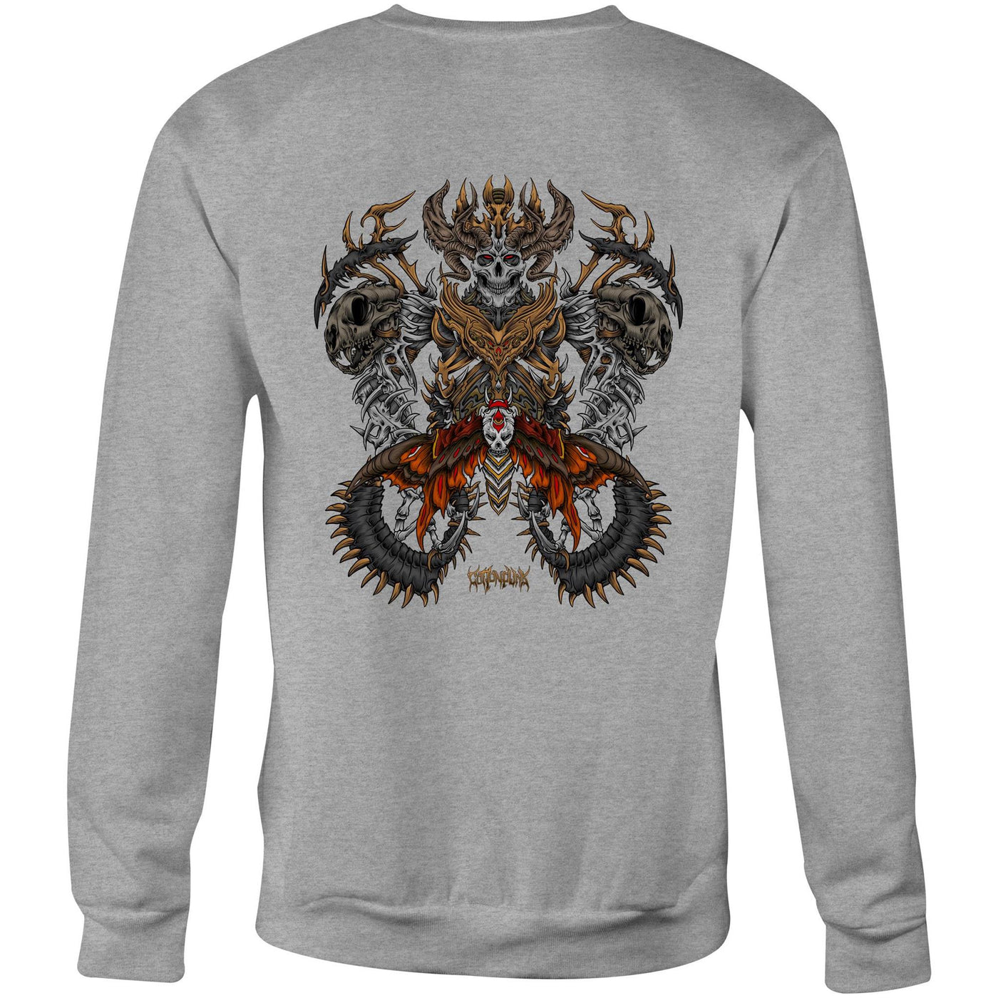 DEATHMOTH KING - Mens Sweatshirt - BACK PRINT