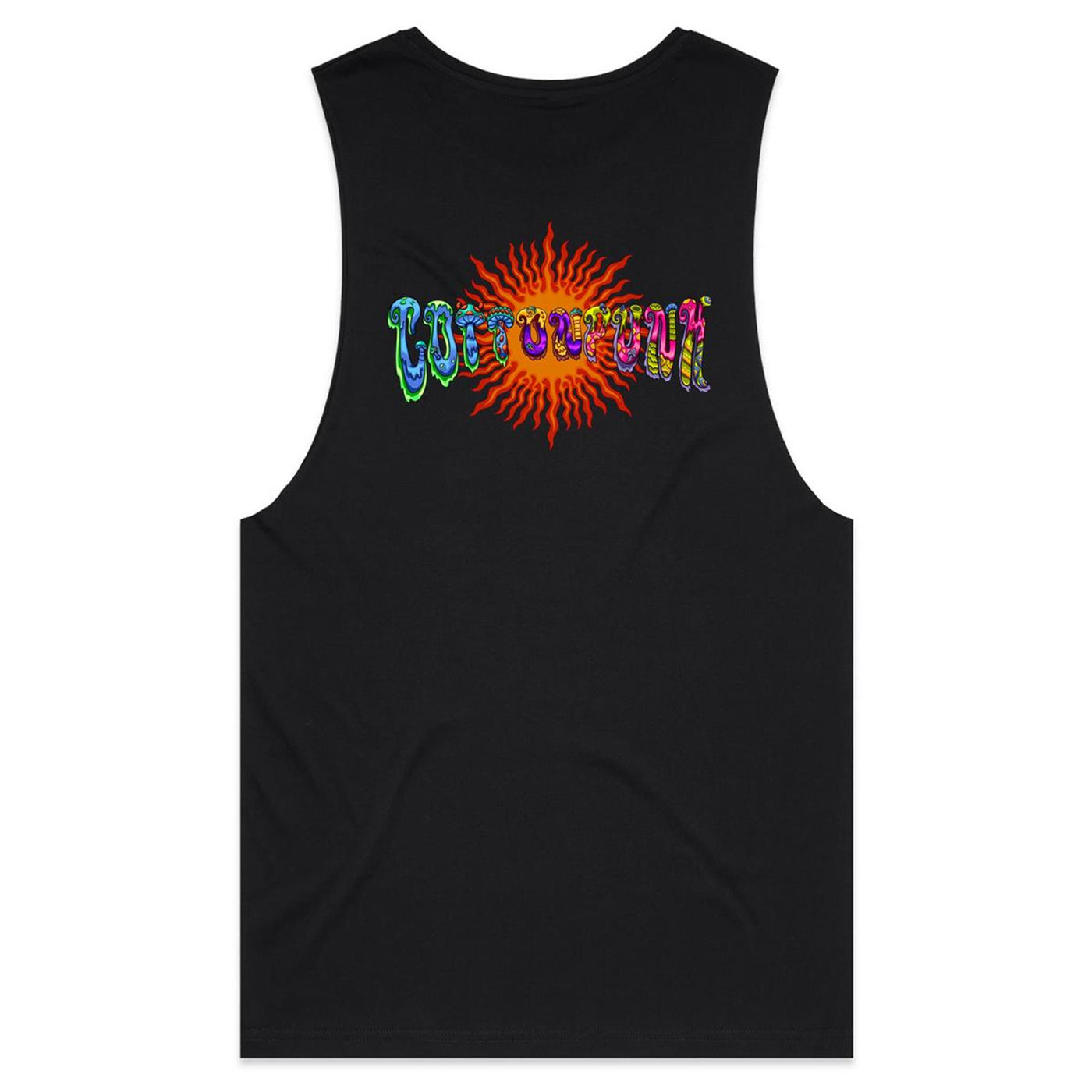 MAGIC SHROOMS - Mens Sleeveless T-Shirt - BACK PRINT