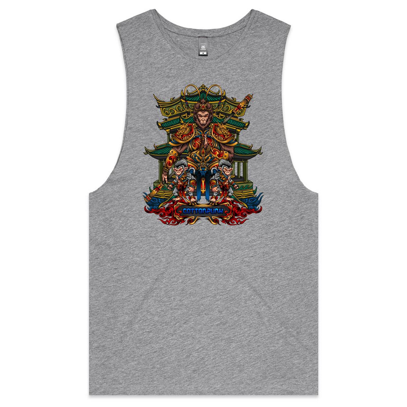 MONKEY KING - Mens Sleeveless T-Shirt - FRONT PRINT