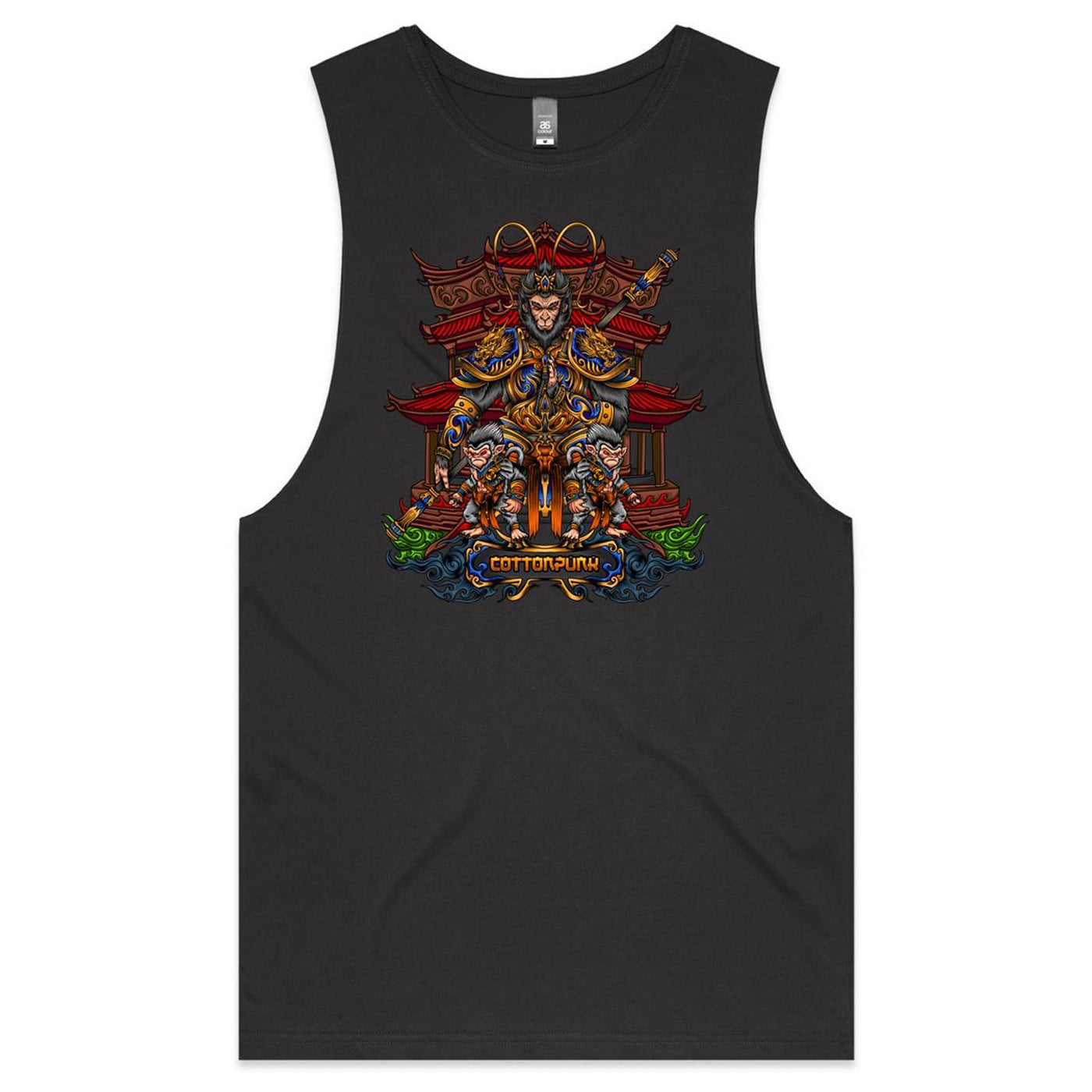 MONKEY KING 2 - Mens Sleeveless T-Shirt - FRONT PRINT