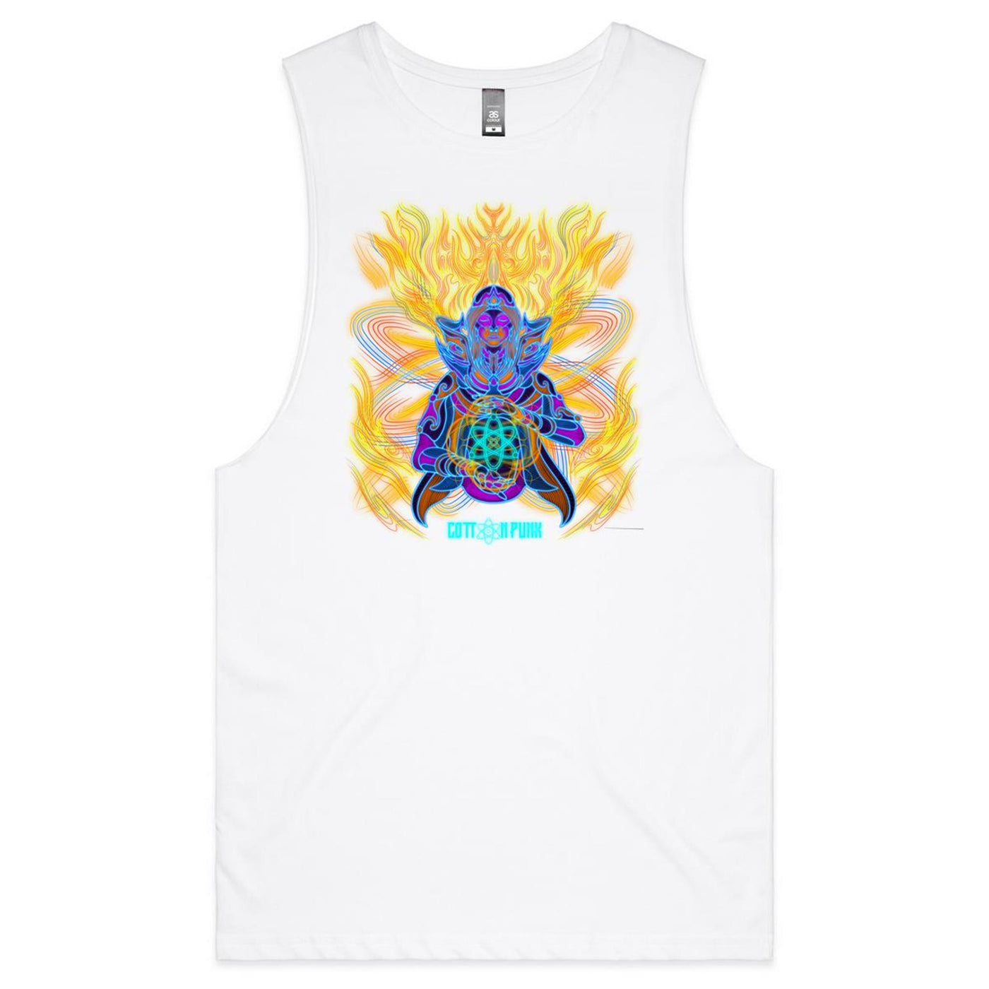 COSMIC ENERGY INFERNO - Mens Sleeveless T-Shirt - FRONT PRINT