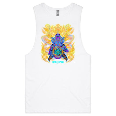 COSMIC ENERGY INFERNO - Mens Sleeveless T-Shirt - FRONT PRINT