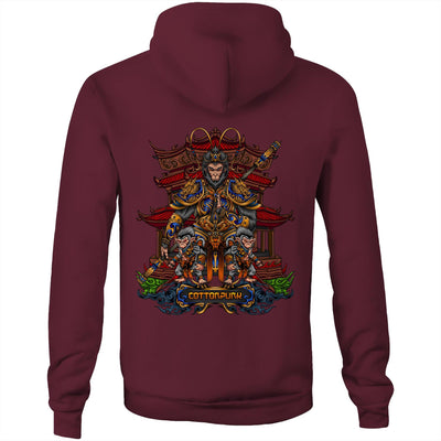 MONKEY KING 2 - Mens Pocket Hoodie - BACK PRINT