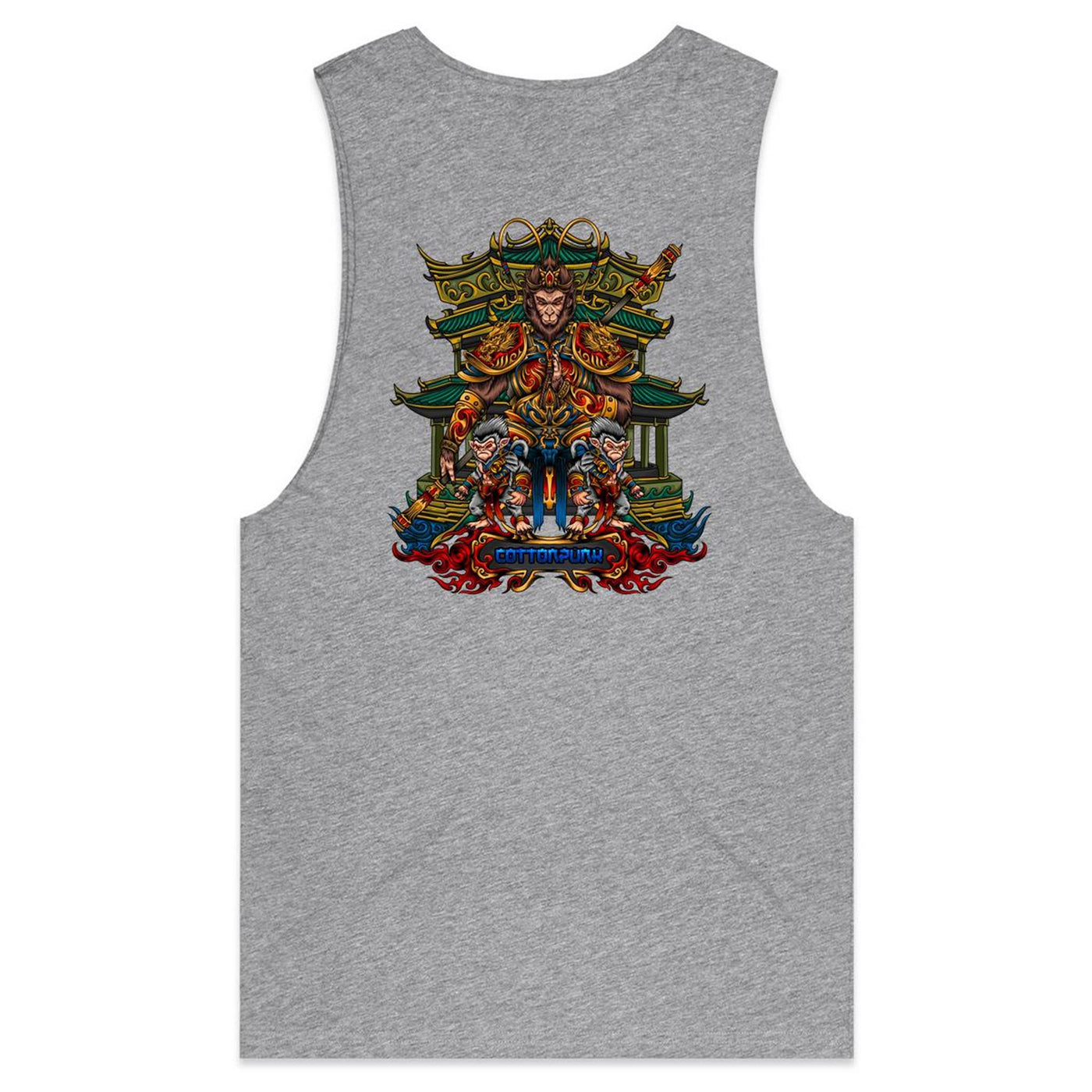 MONKEY KING - Mens Sleeveless T-Shirt - BACK PRINT