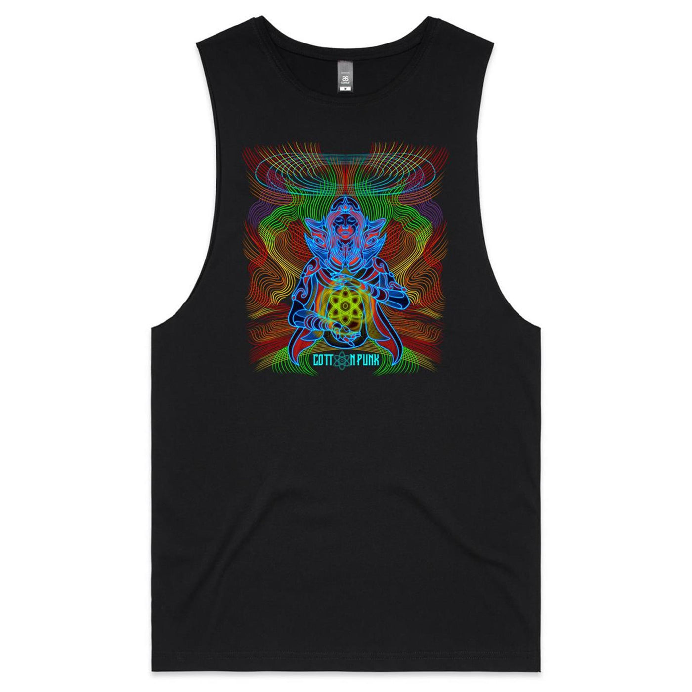 COSMIC ENERGY - Mens Sleeveless T-Shirt - FRONT PRINT