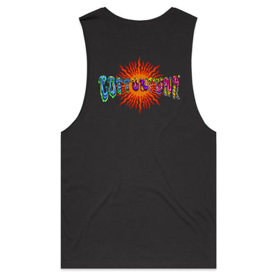 MAGIC SHROOMS - Mens Sleeveless T-Shirt - BACK PRINT