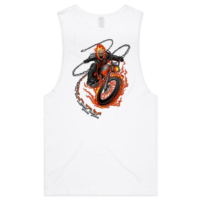 DEATH RIDER - Mens Sleeveless T-Shirt - BACK PRINT