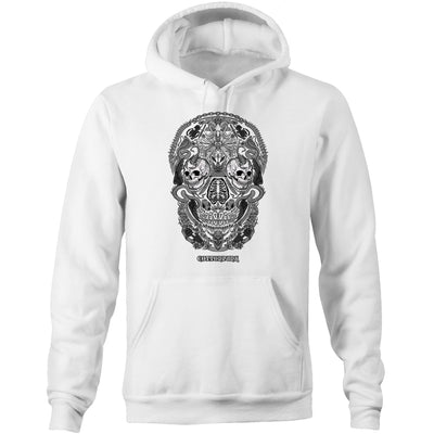 RUST IN PEACE B&W - Mens Pocket Hoodie - FRONT PRINT