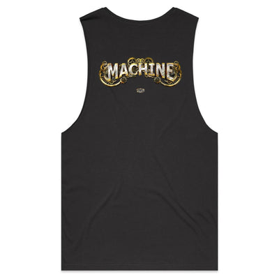 MACHINE - Mens Sleeveless T-Shirt - BACK PRINT