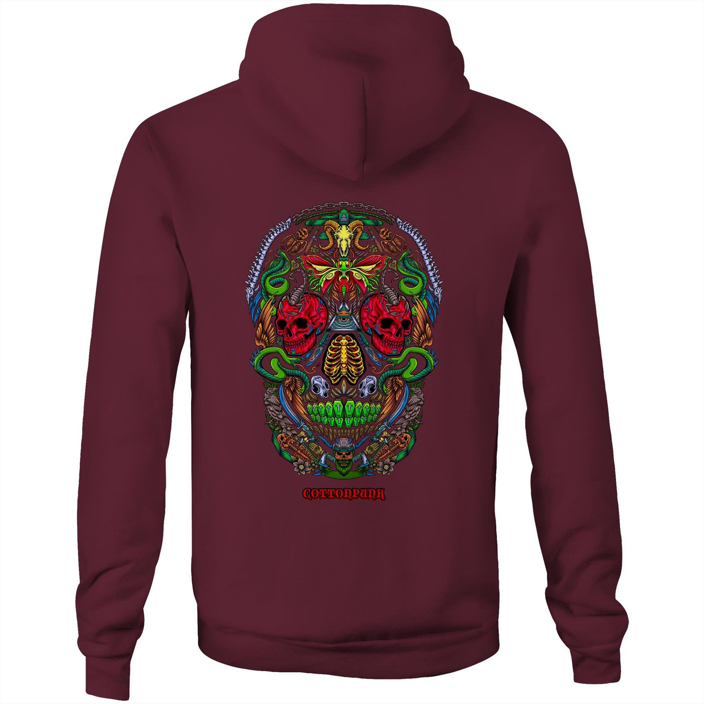 RUST IN PEACE - Mens Pocket Hoodie - BACK PRINT