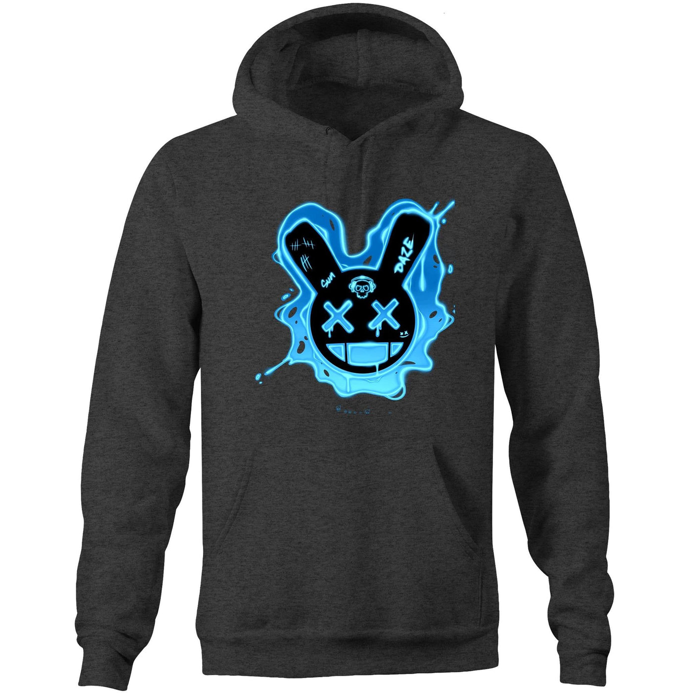 SUNDAZE (B) - Mens Pocket Hoodie - FRONT PRINT