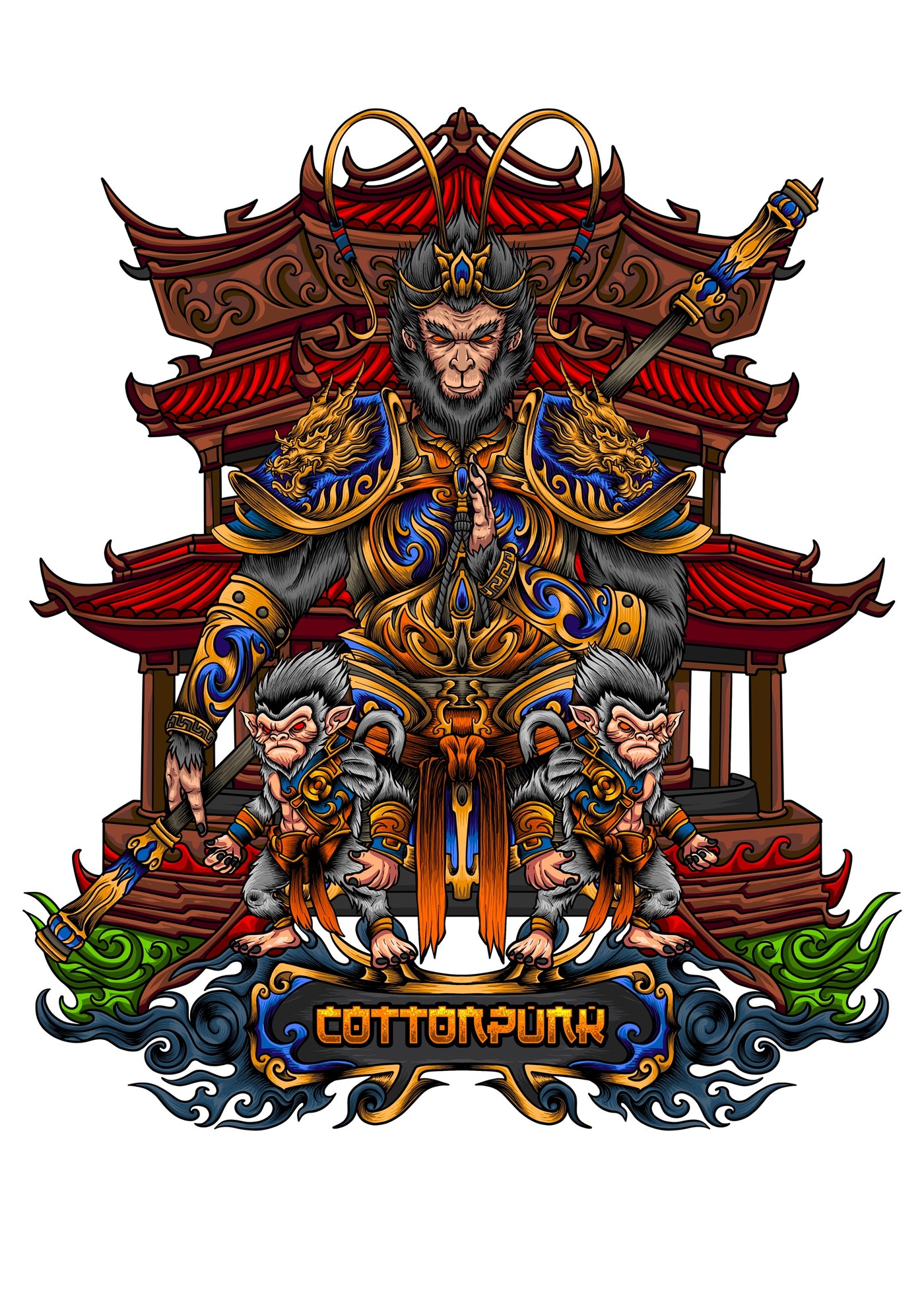 MONKEY KING 2 - WALL ART