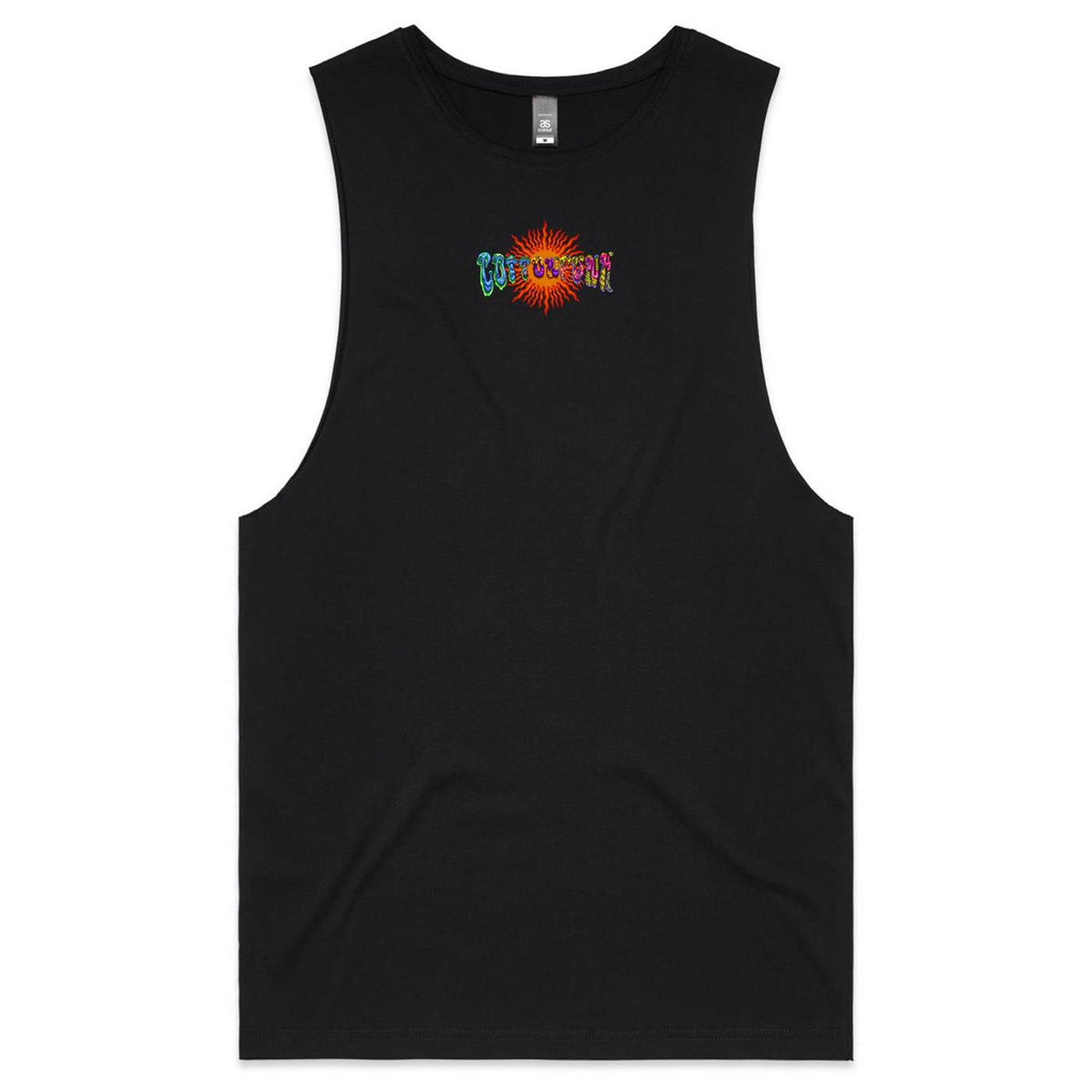 MAGIC SHROOM GOD - Mens Sleeveless T-Shirt - BACK PRINT