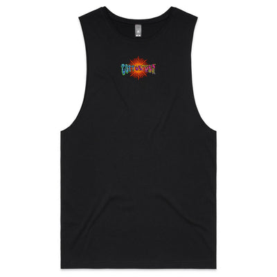 MAGIC SHROOM GOD - Mens Sleeveless T-Shirt - BACK PRINT