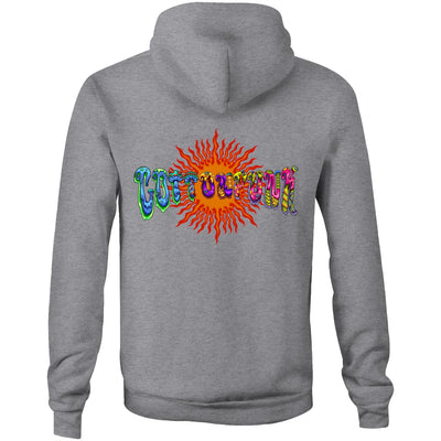 MAGIC SHROOMS - Mens Pocket Hoodie - BACK PRINT