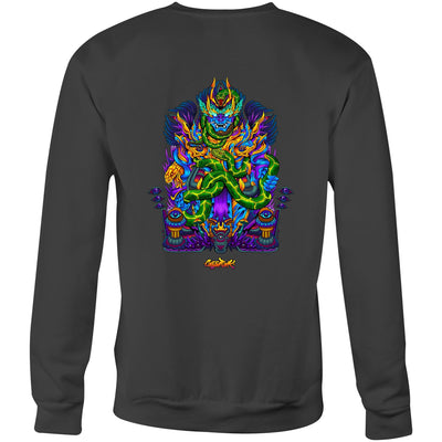 TWISTED SNAKE GOD - Mens Sweatshirt - BACK PRINT