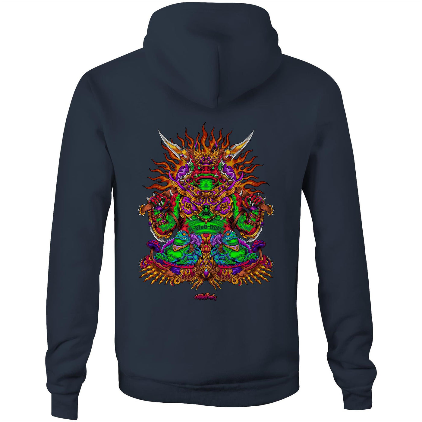 SONORAN TOAD KING - Mens Pocket Hoodie - BACK PRINT