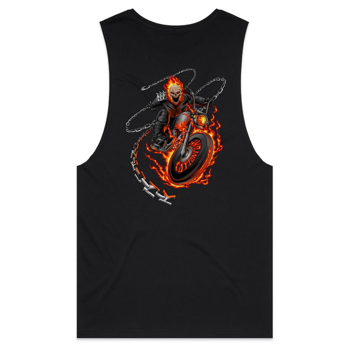 DEATH RIDER - Mens Sleeveless T-Shirt - BACK PRINT