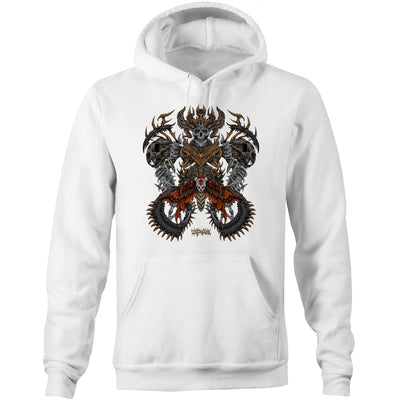 DEATHMOTH KING - Mens Pocket Hoodie - FRONT PRINT