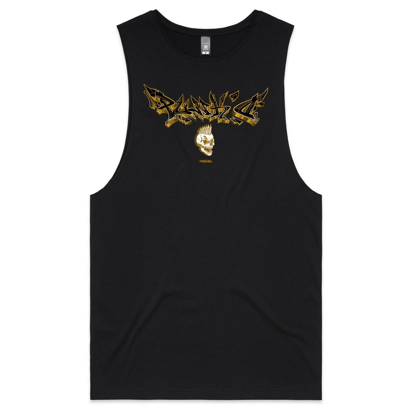 PUNK'D - Mens Sleeveless T-Shirt - FRONT PRINT