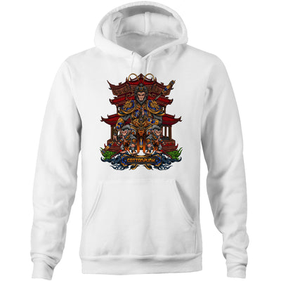 MONKEY KING 2 - Mens Pocket Hoodie - FRONT PRINT