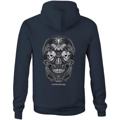 RUST IN PEACE B&W - Mens Pocket Hoodie - BACK PRINT