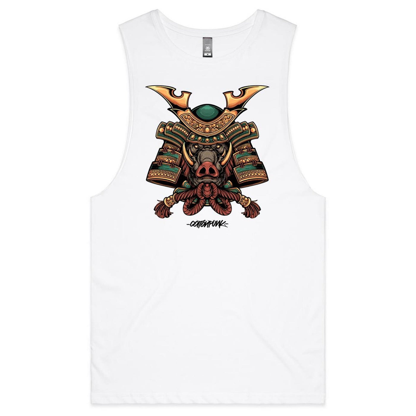 SPIRIT BOAR - Mens Sleeveless T-Shirt - FRONT PRINT