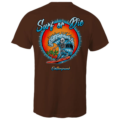 DYING FOR A SURF - Mens T-Shirt - BACK PRINT