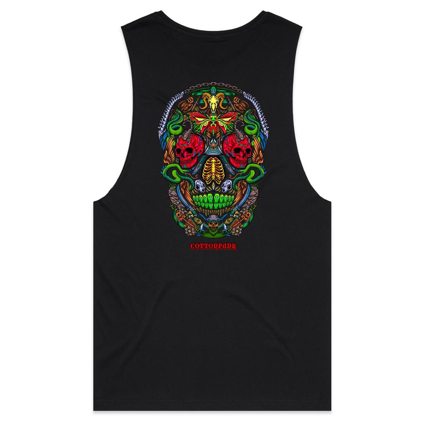 RUST IN PEACE - Mens Sleeveless T-Shirt - BACK PRINT