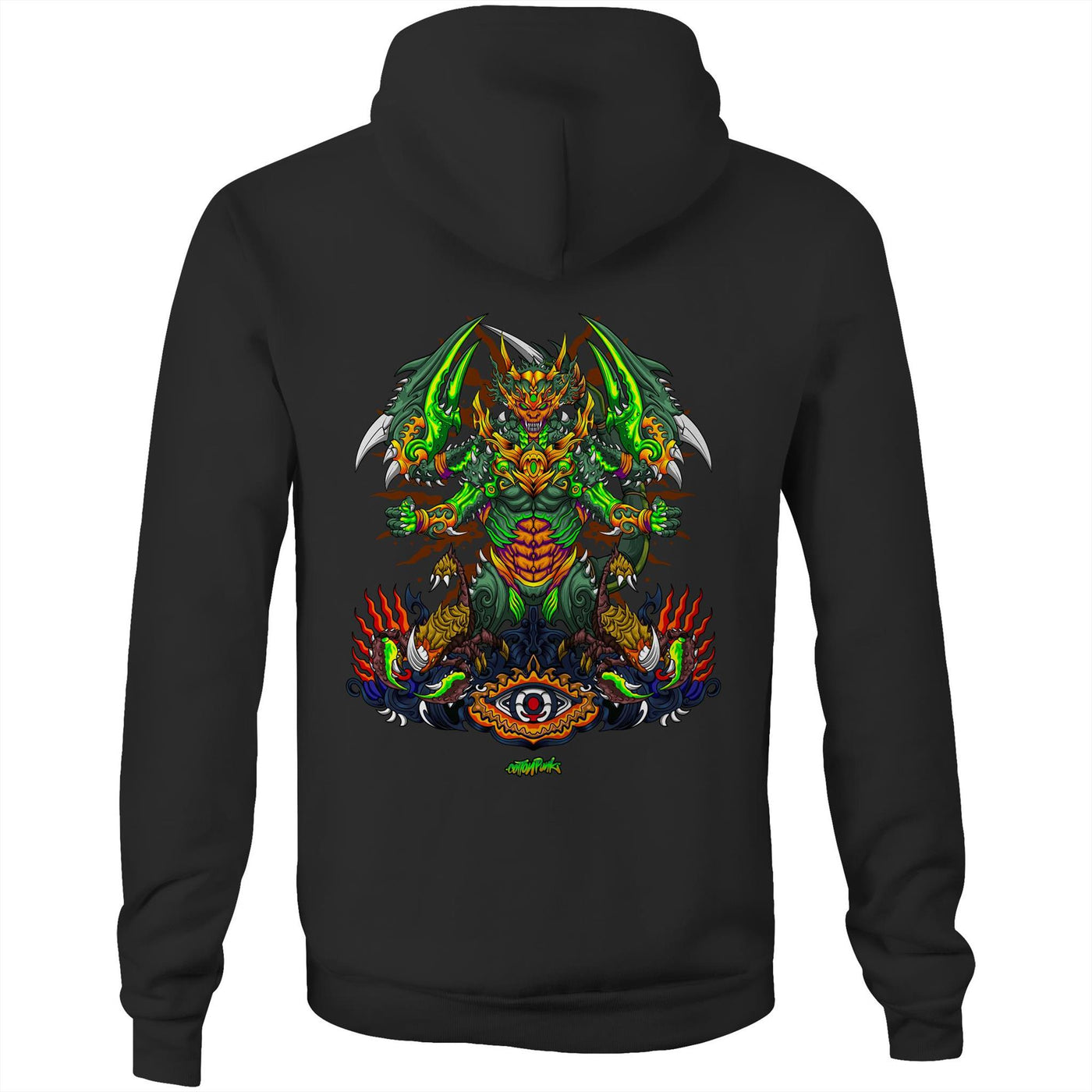 SCORPION KING - Mens Pocket Hoodie - BACK PRINT