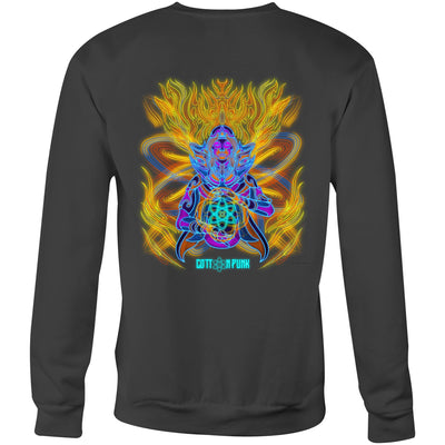 COSMIC ENERGY INFERNO - Mens Sweatshirt - BACK PRINT