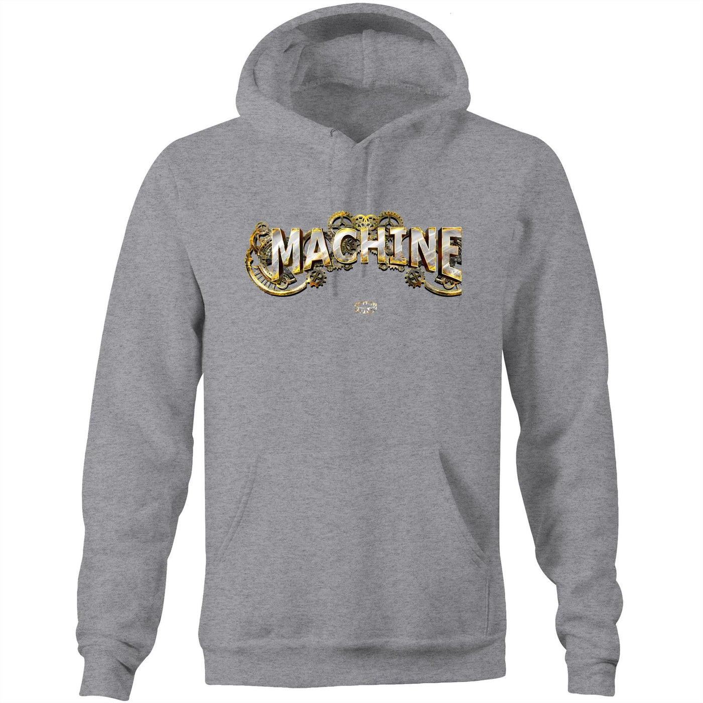 MACHINE - Mens Pocket Hoodie - FRONT PRINT