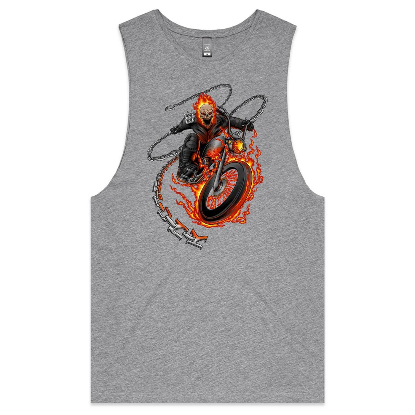 DEATH RIDER - Mens Sleeveless T-Shirt - FRONT PRINT