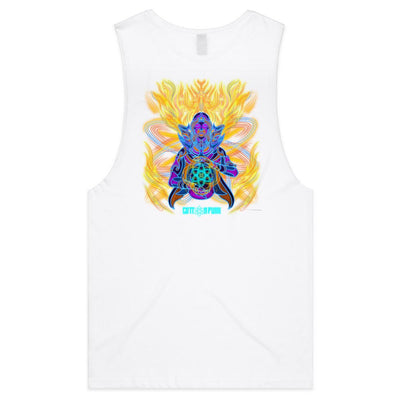 COSMIC ENERGY INFERNO - Mens Sleeveless T-Shirt - BACK PRINT