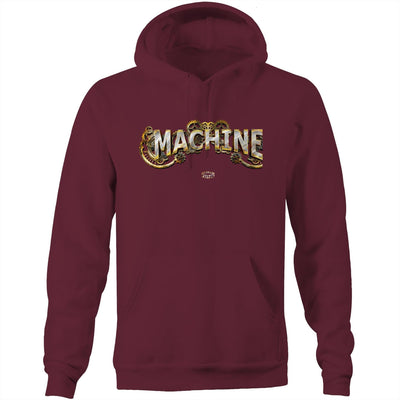 MACHINE - Mens Pocket Hoodie - FRONT PRINT