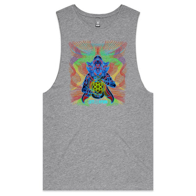 COSMIC ENERGY - Mens Sleeveless T-Shirt - FRONT PRINT