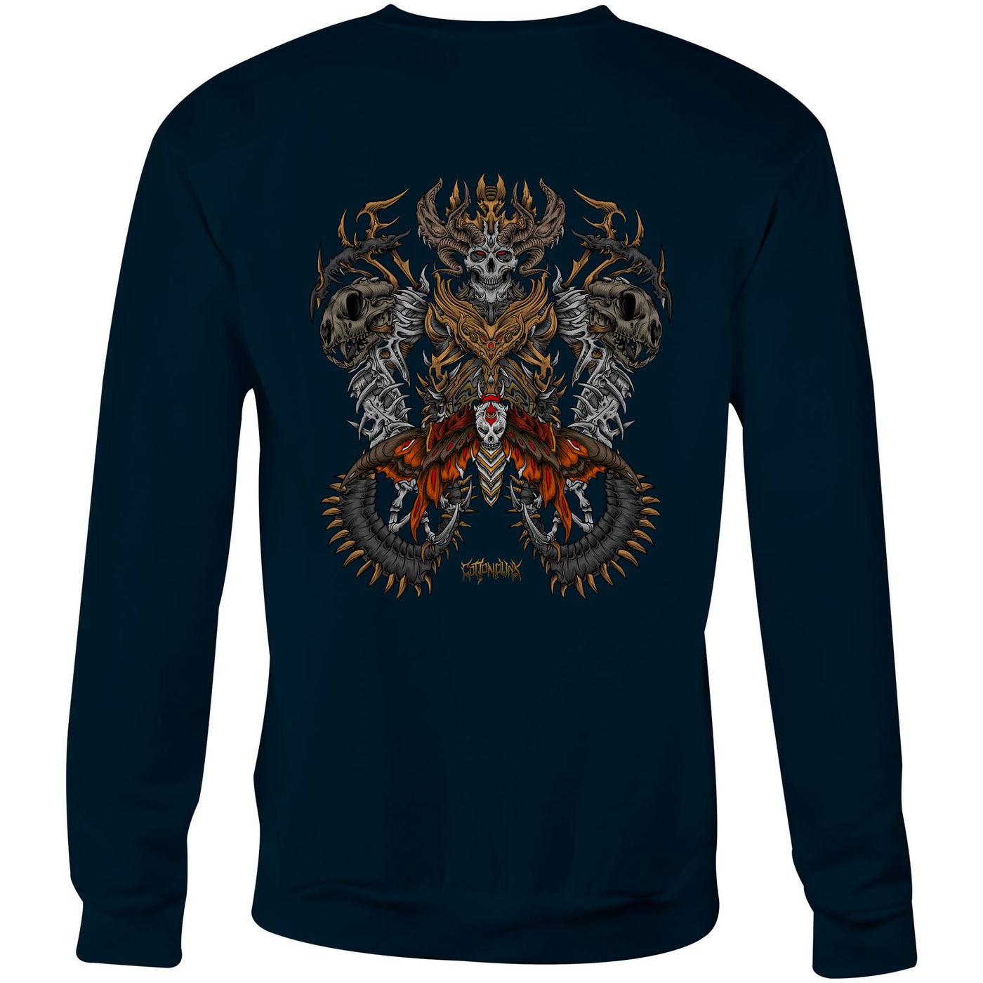 DEATHMOTH KING - Mens Sweatshirt - BACK PRINT