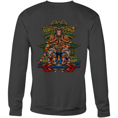 MONKEY KING - Mens Sweatshirt - BACK PRINT