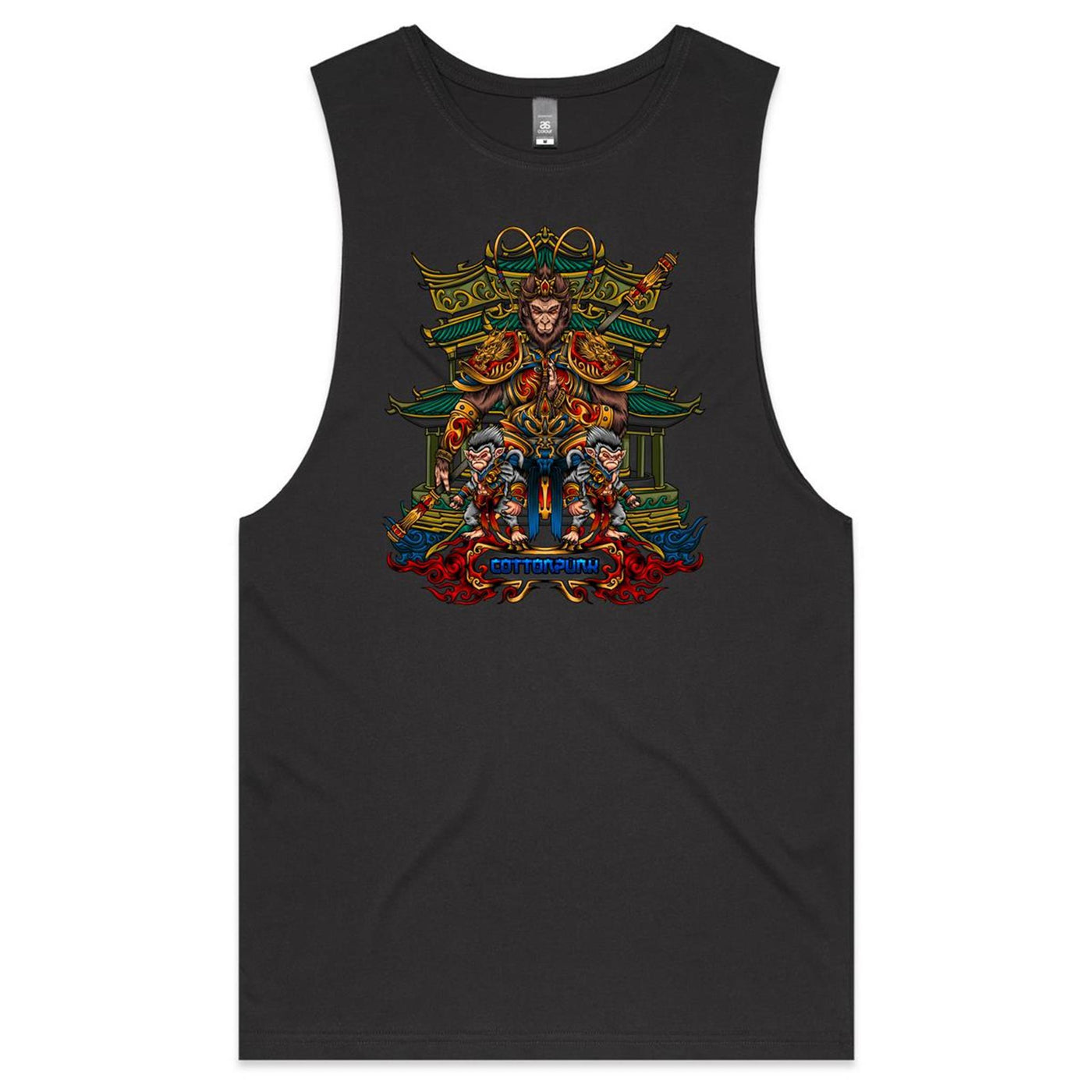 MONKEY KING - Mens Sleeveless T-Shirt - FRONT PRINT